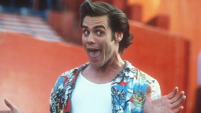 The shirt patterns of Ace Ventura (Jim Carrey) in Ace Ventura, detective for dogs and cats
