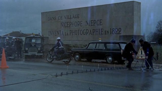 The entrance to the village of Saint-Loup-de-Varennes in the movie The Red Circle