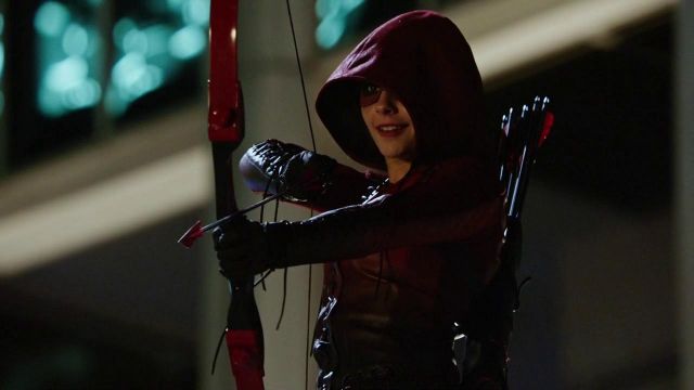 The costume of Thea Queen / Speedy (Willa Holland) on Arrow