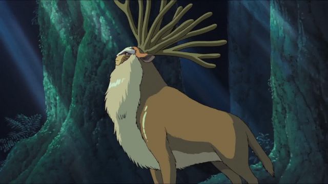 The replica of the god-deer in Princess Mononoke