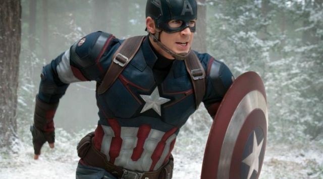 The mask of Steve Rogers (Chris Evans) in Captain America