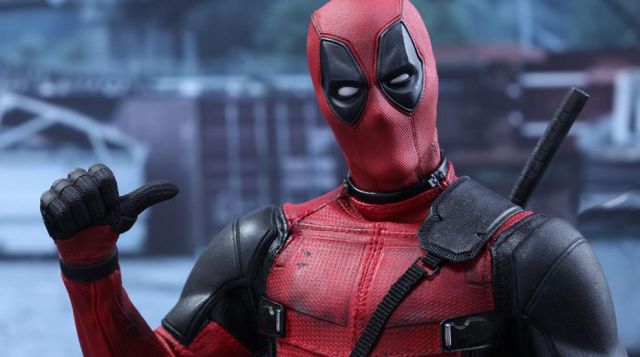 The suit of Wade Wilson (Ryan Reynolds in Deadpool