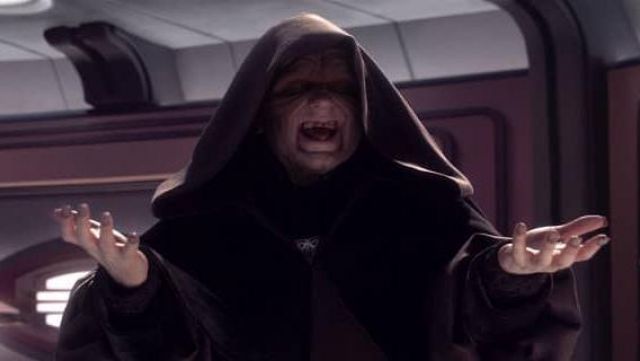 The dress of the Sith emperor Palpatine in Star Wars