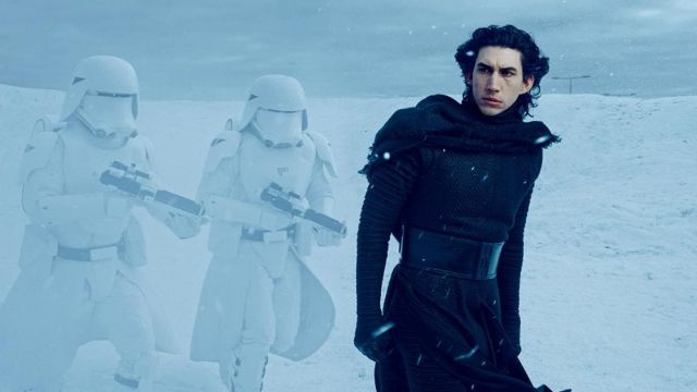 The black robe of Kylo Ren (Adam Driver) in " Star Wars VII : The awakening of the force