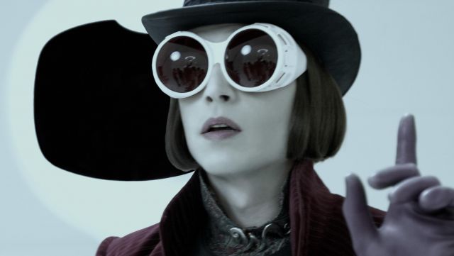The goggles Willy Wonka (Johnny Depp) in Charlie and the chocolate ...