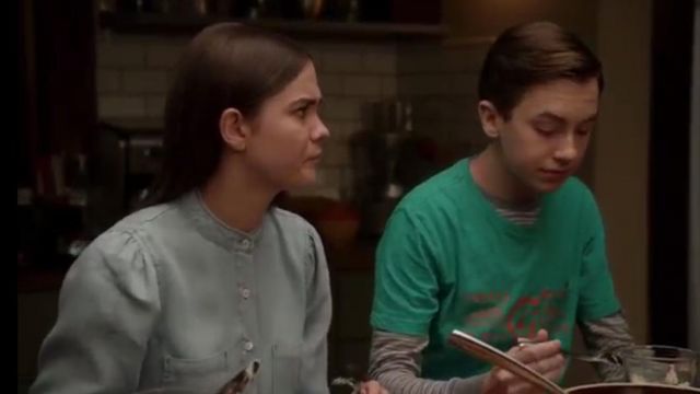 Le Chemisier En Jean Frame Denim De Callie Jacob Maia Mitchell Dans The Fosters S05e07 Spotern 