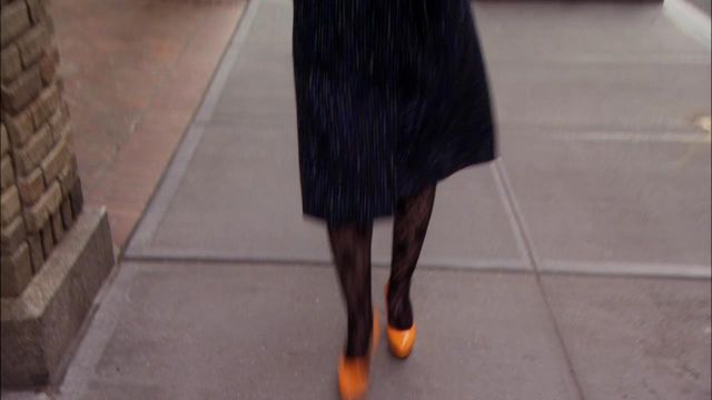Les escarpins oranges de Blair Waldorf (Leighton Meester) dans Gossip girl  S05E22