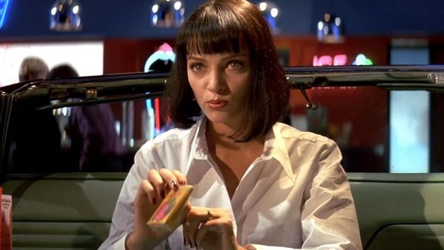 Le paquet de cigarettes Red Apple de Mia Wallace (Uma Thurman) dans Pulp Fiction