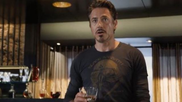 T-shirt Black Sabbath de Iron Man/Tony Stark (Robert Downey jr) dans Avengers