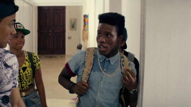 The watch Casio Malcolm (Shameik Moore) in Dope