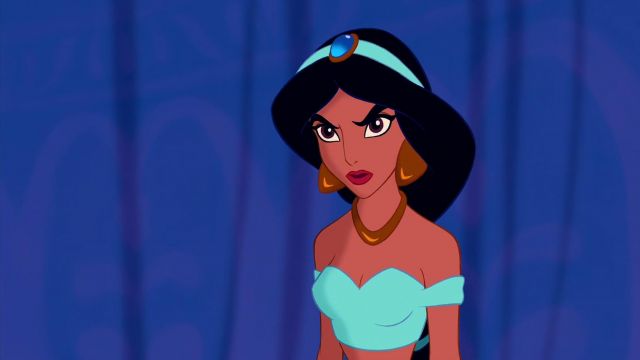 The blue headband of Jasmine in the cartoon Aladdin | Spotern