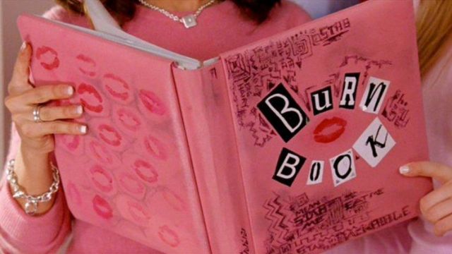 Personalized Mean Girls, Burn Book, Regina George, Cady Heron