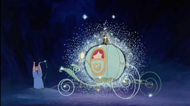 The replica of the carriage of Cinderella in Cinderella