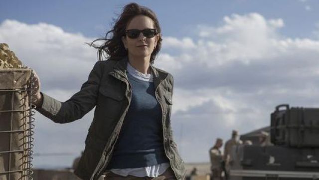 Brown jacket worn by Kim Baker (Tina Fey) as seen in Whisky Tango Foxtrot