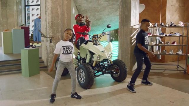 The Adidas in the clip Afro Trap Pt. 9 MHD
