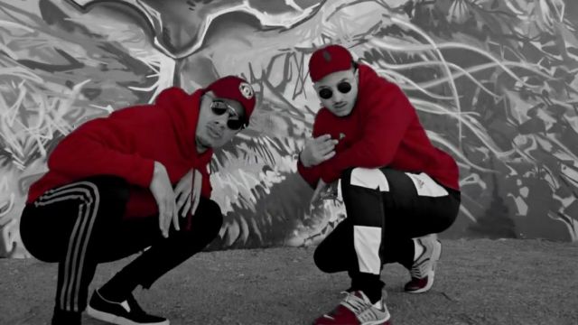 Les sneakers Nike Air Presto (Co- met Red/Black White) dans le clip Top Album de Mister V