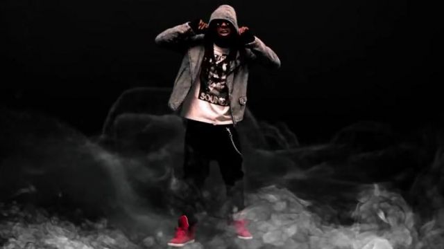 the Supra vaider red of lil wayne in the music video "no love"