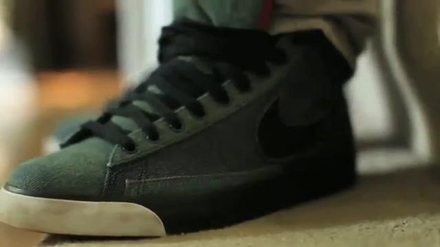 The shoes Nike Blazer Selvage Denim Mac Miller in her music video nikes ...