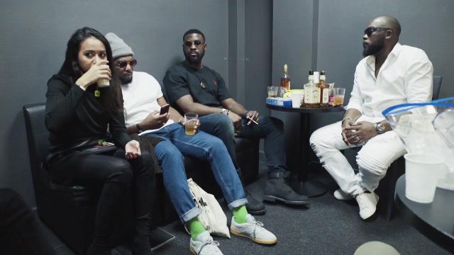 Boots Timberland black in the clip N. J Respect R of Damso