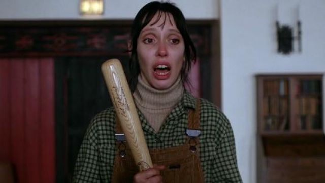The baseball bat Louisville Slugger Wendy (Shelley Duvall) in Shining
