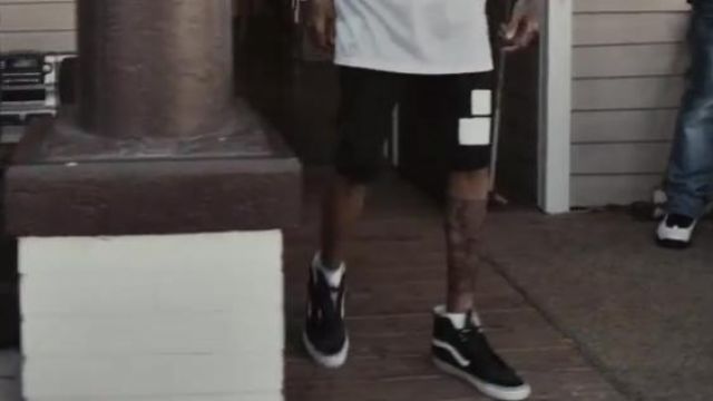 Les sneakers Vans Sk8 Hi de Wiz Khalifa dans son clip We dem boyz