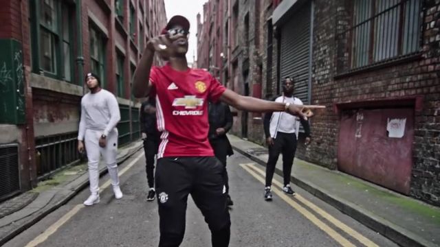 jersey Adidas Manchester United by MHD in the clip Afro Trap.8 (Never) | Spotern