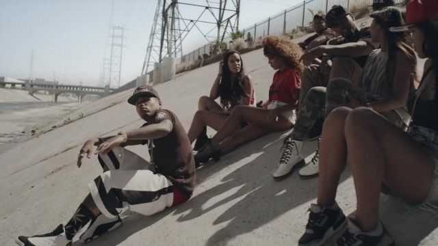 Les sneakers Nike Air Jordan III Black Cement dans le clip Money and the Power de Kid Ink