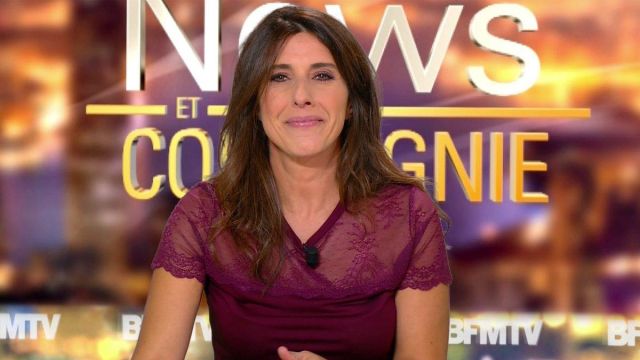 The lace top of Nathalie Levy in the News and the company of the 27/09/2017