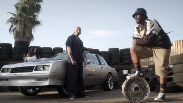 The pair of Converse Chuck Taylor All-Star Mid in the clip Break The Bank ScHoolboy Q