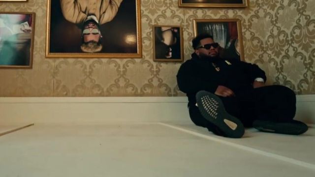 The pair of the Adidas Yeezy 350 Boost V2 Oreo Carnage in the clip Homie (feat. Meek Mill) by Young Thub