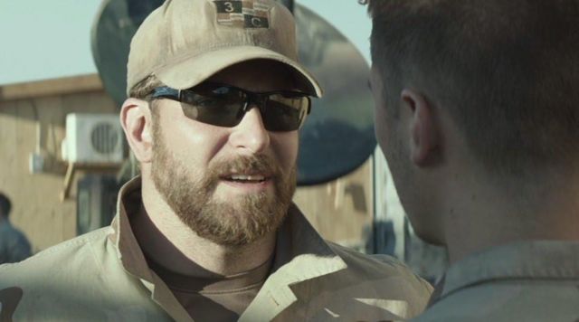 The Seal Team 3 sniper cap worn by Chris Kyle (Bradley Cooper) in the movie American Sniper