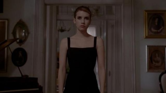 american horror story black dress American Horror Story Bell Hop Dress SZ 3XL 2016 Midnight Hour Black Velvet
