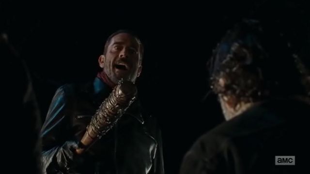 The bat Negan (Jeffrey Dean Morgan) in The Walking Dead S06E16