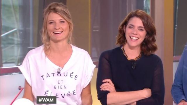 The t-shirt Tattooed and well high of Sandrine Arcizet in William noon of the 03/10/2017