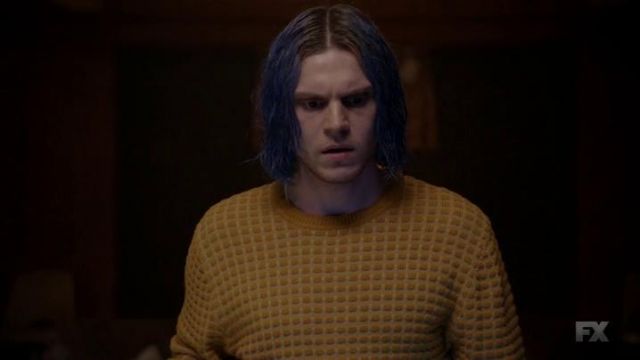 Sweaters Yellow Paul Smith Kai Anderson Evan Peters In American Horror Story Cult Season 7 Spotern