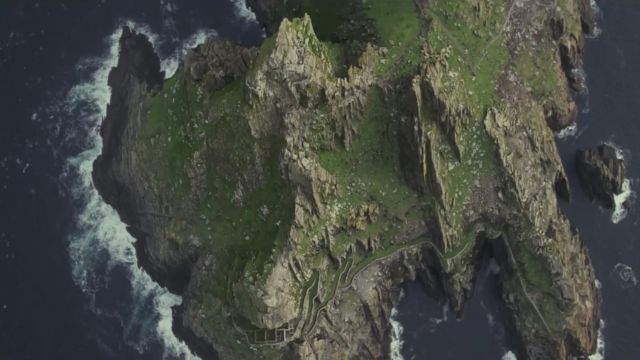Skellig Michael Island in Ireland as seen in Star Wars VIII: The Last jedi
