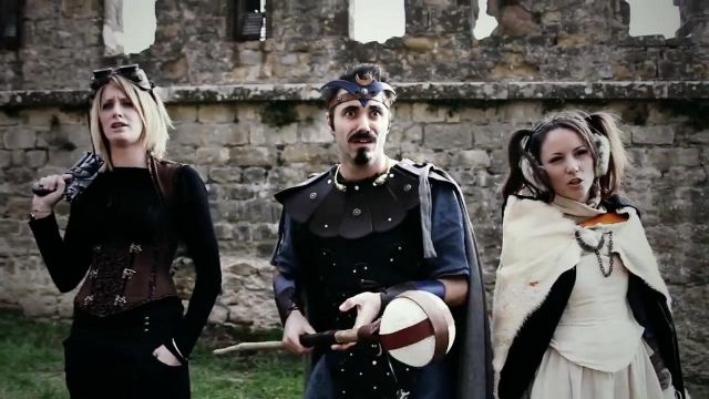 The inner wall of the Cité of Carcassonne, in the season 5 Noob