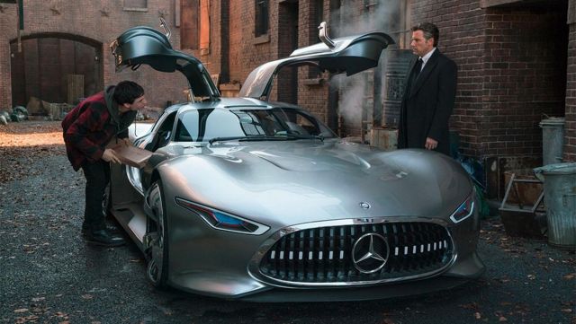 The Mercedes-Benz AMG Vision Gran Turismo Bruce Wayne (Ben Affleck) in the Justice League