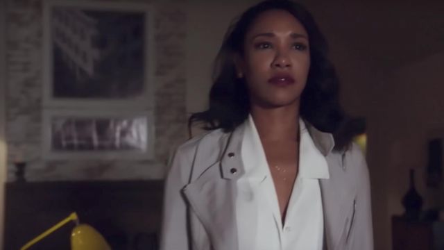 Wilfred Free Huang White Blouse worn by Iris West (Candice Patton) as seen in The Flash S04E01