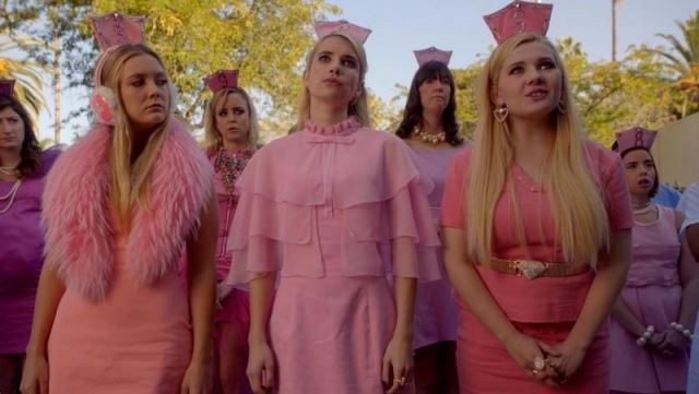 The authentic pink dress and Chanel #5 (Abigail Breslin) in Scream Queens  S02E06