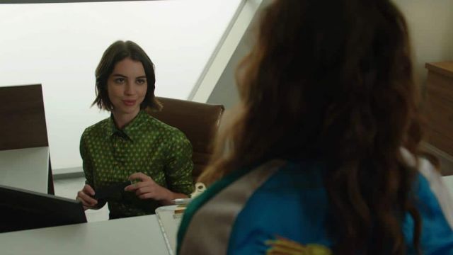 Miu Miu Prin­ted But­ton Front Shirt worn by Drizella Tremaine (Adelaide Kane) as seen in Once Upon A Time S07E02