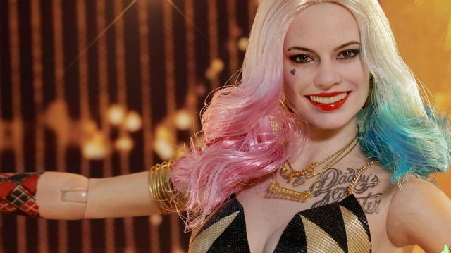 The temporary tattoos of Harley Quinn (Margot Robbie) in Suicide Squad |  Spotern