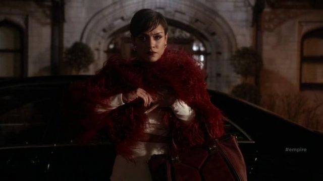 The hand bag bordeaux Steve Madden of Anika Calhoun (Grace Gealey) in Empire S01E08
