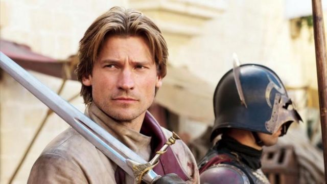 The sword of Jaime Lannister (Nikolaj Coster-Waldau) in Game of Thrones