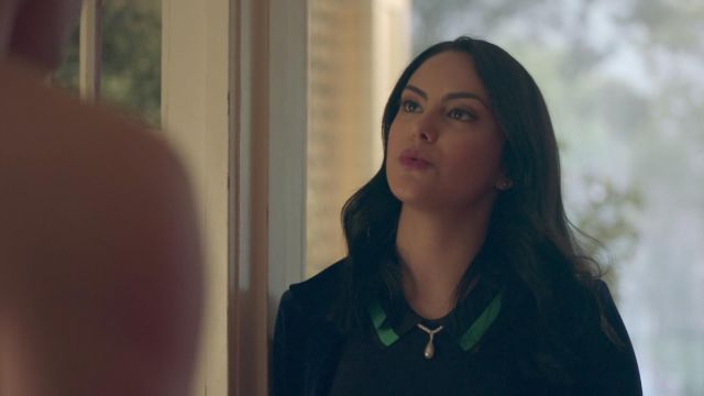 The polo green and black and Grey Jason Wu Veronica Lodge (Camila Mendes) in Riverdale S02E02