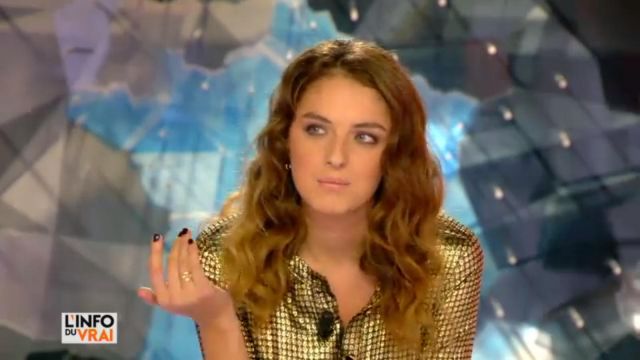The blouse gold Camille Lavabre in the weather of The info of the true of the 20/09/2017