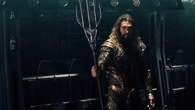 The trident of Arthur Curry / Aquaman (Jason Momoa) in the Justice League