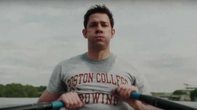 Boston College Crew Tee Shirt worn by Jack Ryan (John Krasinski) as seen in Tom Clancy's Jack Ryan