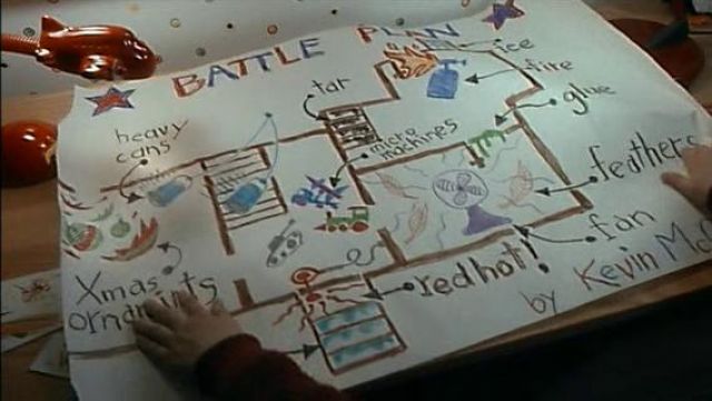 The battle plan of Kevin McCallister (Macaulay Culkin) in Mom, I missed the plane !