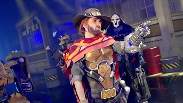 Le plastron de l'armure de Jesse McCree (Squeezie) dans son clip OVERWATCH RAP BATTLE